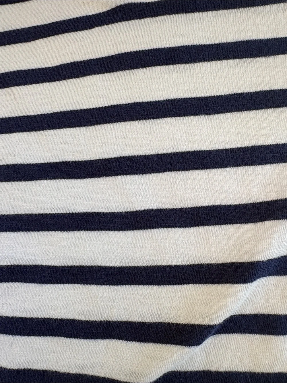 GAP Kids Navy Off-White Striped Long Sleeve Jersey Polo M 8 EUC 497429